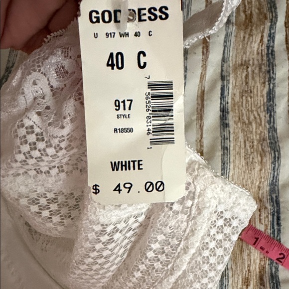 Goddess White Lace Shapewear Bodysuit - Picture 5 of 9